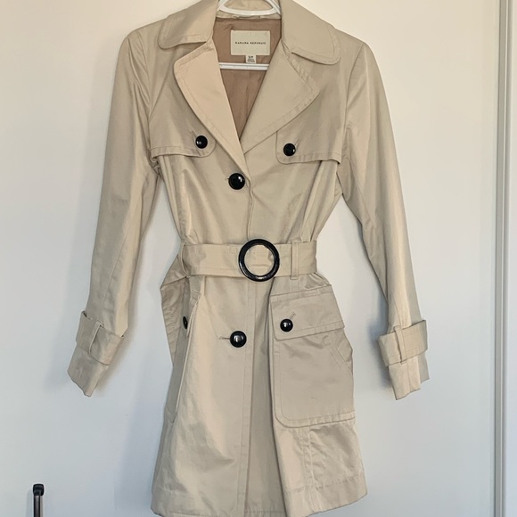 Vintage Single-Breasted Trench Coat: Banana Republic - Picture 1 of 8